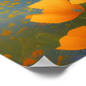 ドリーミーポピーズデジタルアート ポスター (角)