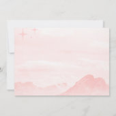 ドリーミーマウンテンウォーターカラー空白のサンキューカード サンキューカード (裏面)