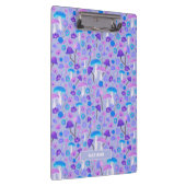 ドリーミーマッシュルーム&フラワーパープルターコイズ クリップボード (右)