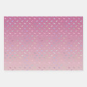 ドリーミーミントアクアパープルピンクドラゴンフライ ラッピングペーパーシート (正面2)