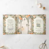 ドリーミームガルパレスオールインワンインディアン結婚ズ 三つ折り招待状 (内部)