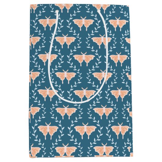 ドリーミーモス&つる植物- お洒落 ミディアムペーパーバッグ (正面)