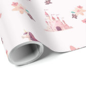 ドリーミーユニコーン&キャッスルラッピング紙 ラッピングペーパー (ロールコーナー)