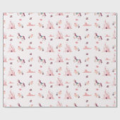 ドリーミーユニコーン&キャッスルラッピング紙 ラッピングペーパー (フラット)
