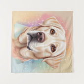 ドリーミーラブラドールリトリエバーマジカルポートレート タペストリー (正面(横))