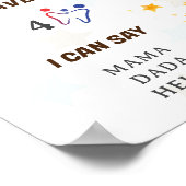 ドリーミーリトルクマ1年目の誕生日マイルストーン ポスター (角)