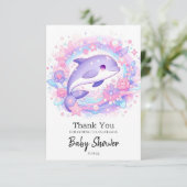 ドリーミーリトルドルフィンベビーシャワー サンキューカード (スタンド正面)