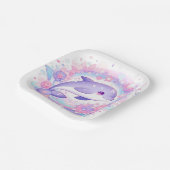 ドリーミーリトルドルフィンベビーシャワー ペーパープレート (傾斜あり)