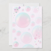 ドリーミーリトルマーメイドプリンセス誕生日招待状 招待状 (裏面)