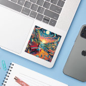 ドリーミーリバーフロント調和レイラ シール (ノートパソコンとiPhone)