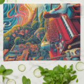 ドリーミーリバーフロント調和 キッチンタオル (折り畳み)