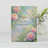 ドリーミーレイクサイド庭園の結婚式 招待状 (スタンド正面)