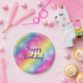ドリーミーレインボーアイスクリームバースデーパーティープレート ペーパープレート (パーティー)