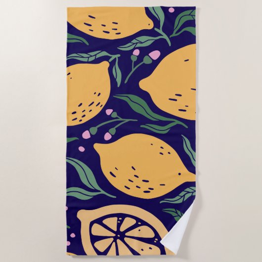 ドリーミーレモンズ ビーチタオル (正面)