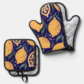 ドリーミーレモンズ 鍋つかみ&鍋敷きセット (正面/裏面)