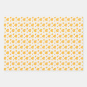 ドリーミーロマンスウォームイエロー抽象芸術アート ラッピングペーパーシート (正面2)