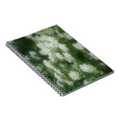 ドリーミーワイルドホワイトローズフラワー自然ノート ノートブック (右側)