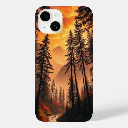 ドリーミー夕べフォレストiPhoneケース Case-Mate iPhoneケース (裏面)