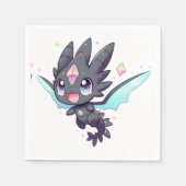 ドリーミー威厳のあるドラゴンベビーシャワー スタンダードカクテルナプキン (正面)