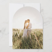 ドリーミー山の水の色の写真結婚の写真 招待状 (裏面)