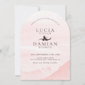 ドリーミー山の水の色の写真結婚の写真 招待状 (正面)