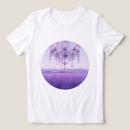 ドリーミー水中シャンデリアT型💜🌊 トライブレンドTシャツ