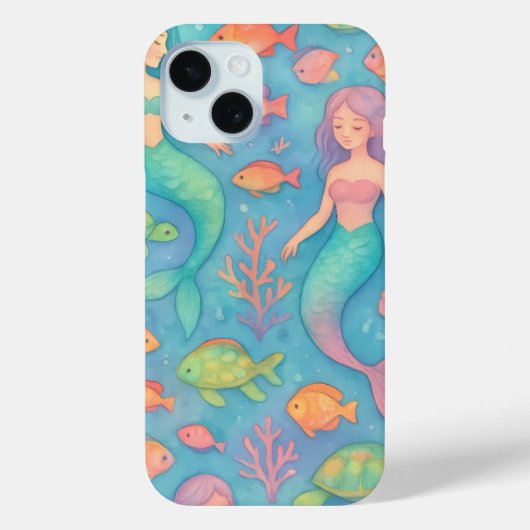 ドリーミー水中ファンタジーパターン Case-Mate iPhoneケース (裏面)