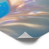 ドリーミー水中ポートレートウォールアート ポスター (角)