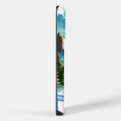 ドリーミー水色サンセット,iPhone / iPadケース iPhoneケース (右側面)