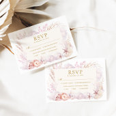 ドリーミー海アンダーザシービーチ結婚式RSVP エンクロージャーカード