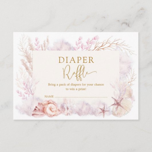 ドリーミー海ザシーベビーオムツラッフル エンクロージャーカード (正面)