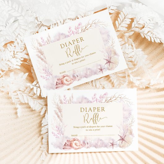 ドリーミー海ザシーベビーオムツラッフル エンクロージャーカード