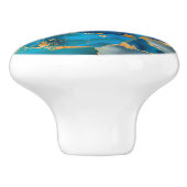 ドリーミー海ブルーと金ゴールド セラミックノブ (側面)