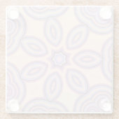 ドリーミー渦巻き旋回 – パステルパタサイケデリックーン ガラスコースター (裏面)