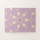 ドリーミー渦巻き旋回 – パステルパタサイケデリックーン ジグソーパズル (横)