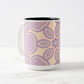 ドリーミー渦巻き旋回 – パステルパタサイケデリックーン ツートーンマグカップ (正面左)
