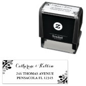 ドリーミー結婚タイポグラフィ差出人住所 セルフインキングスタンプ (インサイチュ)