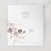 ドリーミー結婚リーフのテーブルブルゴーニュID817 プレイスカード (外部開封)