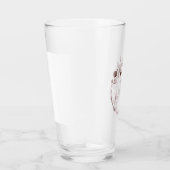 ドリーミー結婚リーフのバーガンディID817 タンブラーグラス (右)