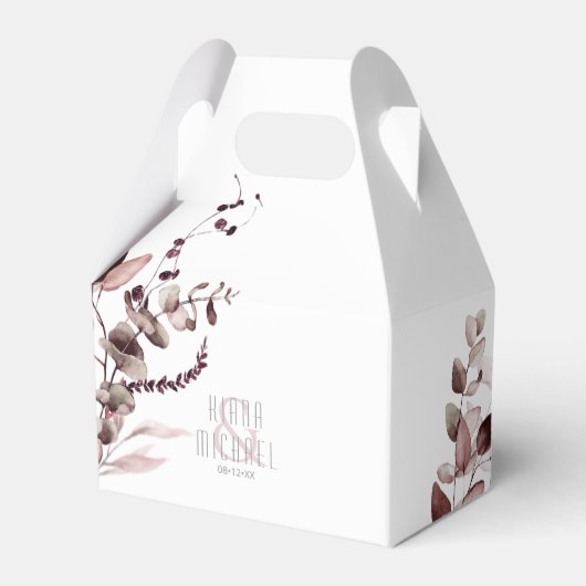 ドリーミー結婚リーフのバーガンディV2 ID817 フェイバーボックス (正面サイド)