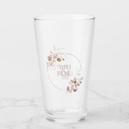 ドリーミー結婚リーフの赤面ピンクID817 タンブラーグラス