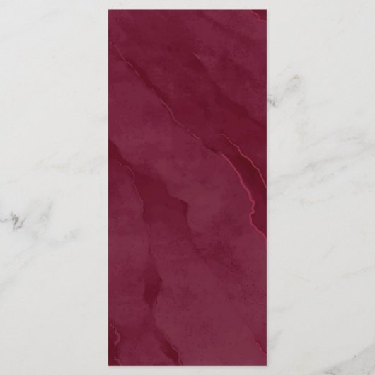 ドリーミー結婚リーフのV1ブルゴーニュID817 メニュー (裏面)