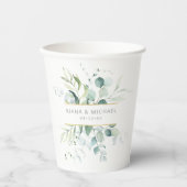 ドリーミー結婚リーフのV3グリーンID817 紙コップ (正面)