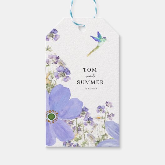 ドリーミー結婚薄紫 ギフトタグ (正面)