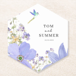 ドリーミー結婚薄紫 ペーパーコースター