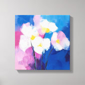 ドリーミー花びら-抽象芸術フローラキャンバスアート キャンバスプリント (正面)