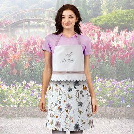 ドリーミー花模様ベーキングと料理エプロン エプロン