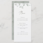 ドリーミー葉のメニューカード メニュー (正面/裏面)