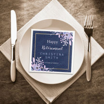 ドリーミー薄紫パステルウォーターカラーリタイアメントパーティー