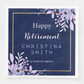 ドリーミー薄紫パステルウォーターカラーリタイアメントパーティー (正面)